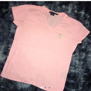 Pink Ralph Lauren v neck